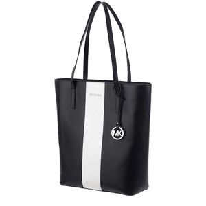 Michael Kors black and white tote